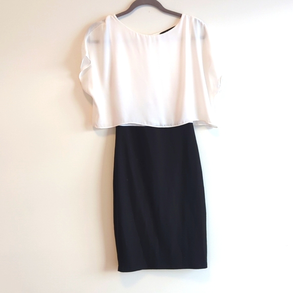 Lulu's black and white midi dress - Picture 4 of 9